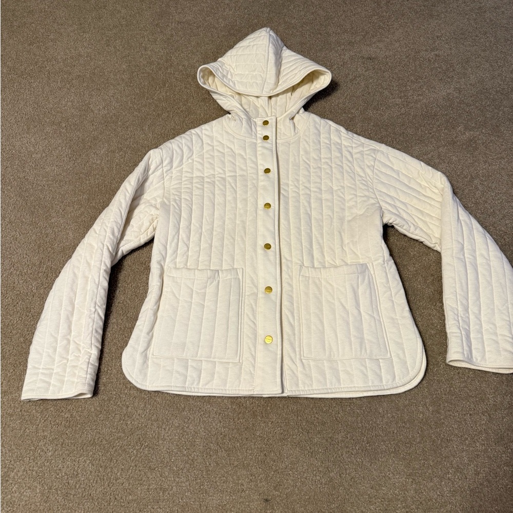 Sanctuary Quilted hoodie style top.
